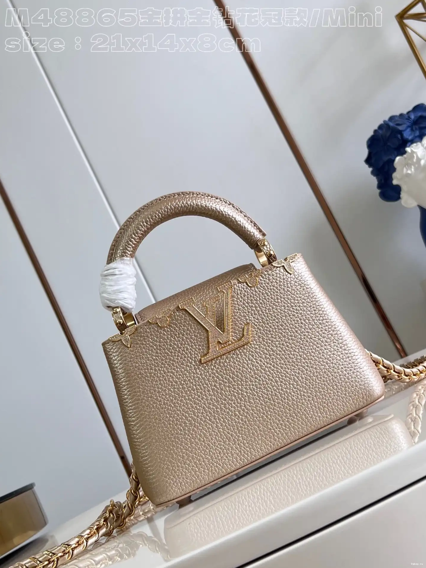 MINI-21*14*8CM VUITTON CAPUCINES LOUIS 0420